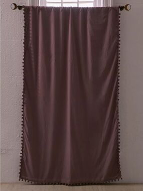 NWOT Urban Outfitters Blackout Pompom Curtain Panel